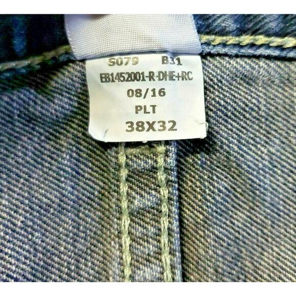 Eddie Bauer Men's Relaxed Blue Denim Jeans 38 x 32 Special Dyed U152 #3 - Picture 4 of 6